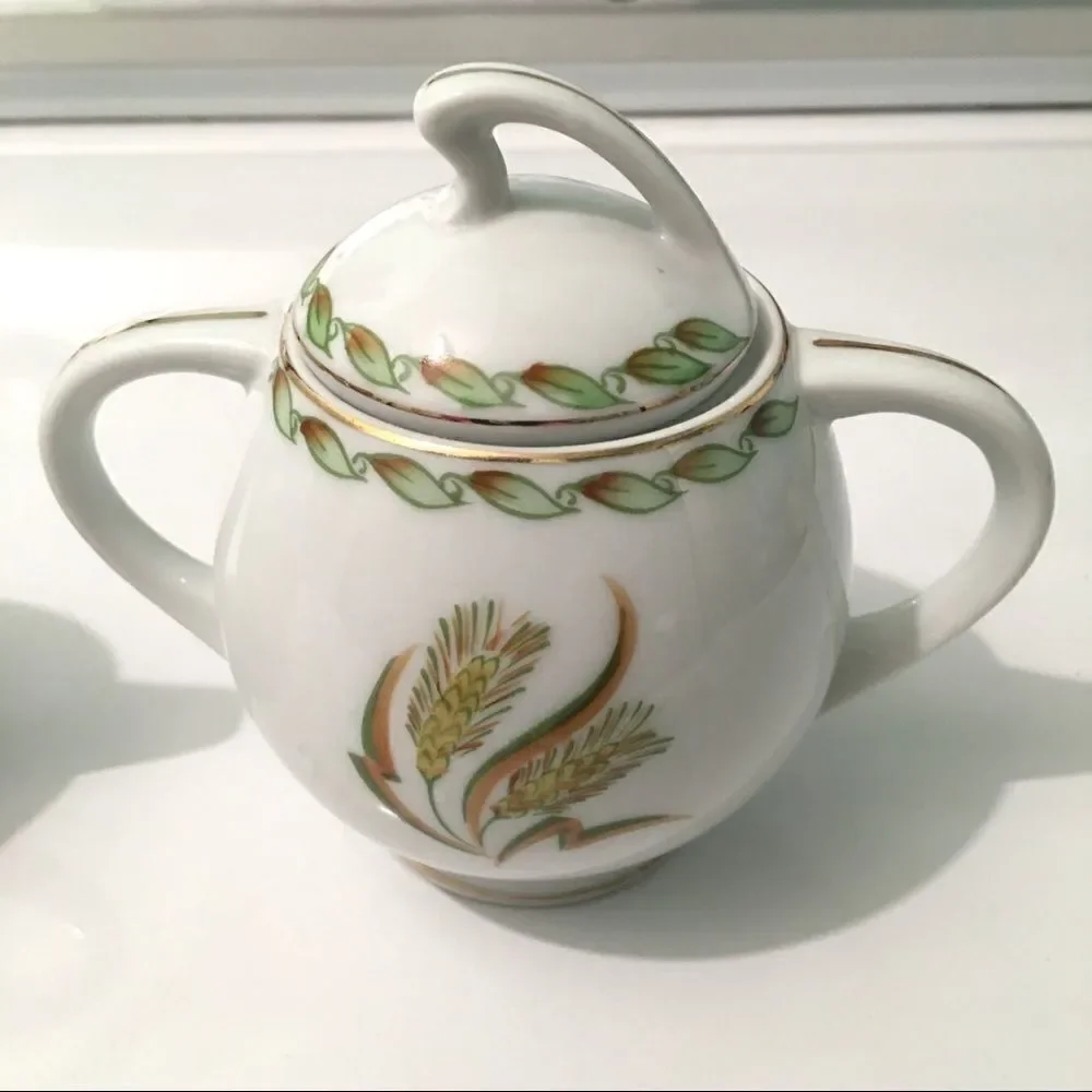 Ohata China Sugar & Creamer Wheat Japan